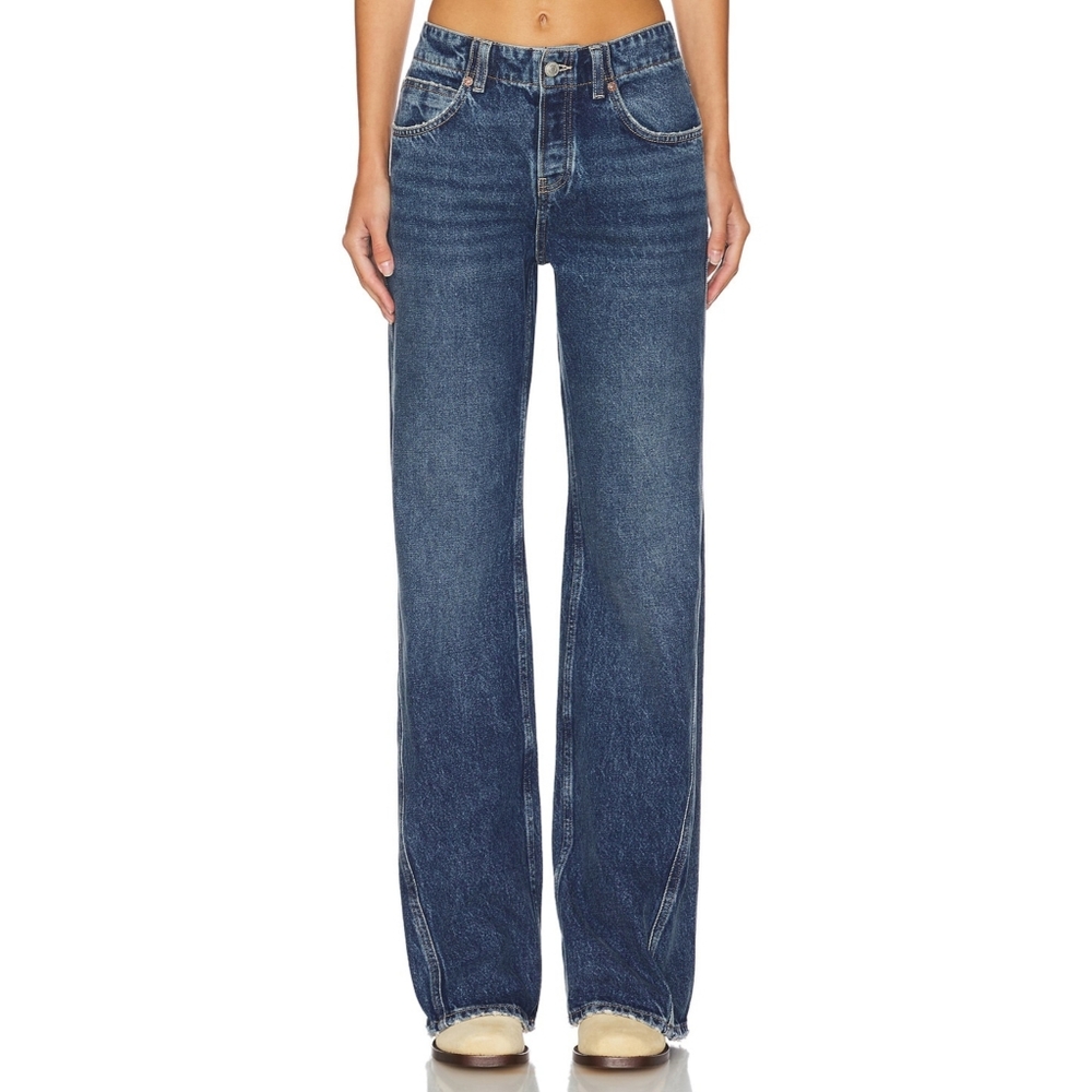 Free People We The Free Expert Advice Flare Jeans In Seabrushed Size 33 Short